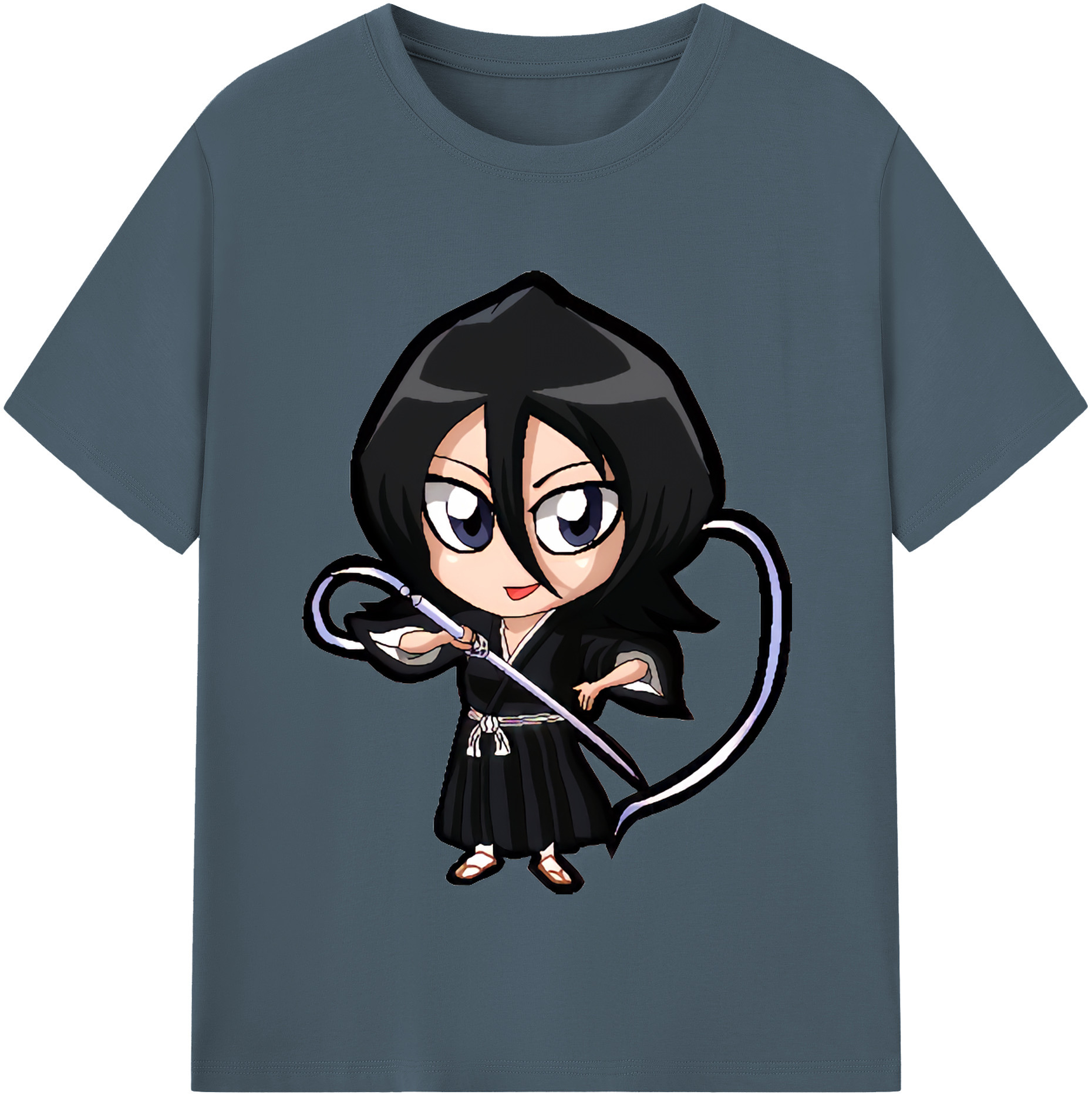 （画像用） ブリーチ 朽木ルキア BLEACH Kuchiki Rukia 綿100％半袖Tシャツ（フロントプリント）